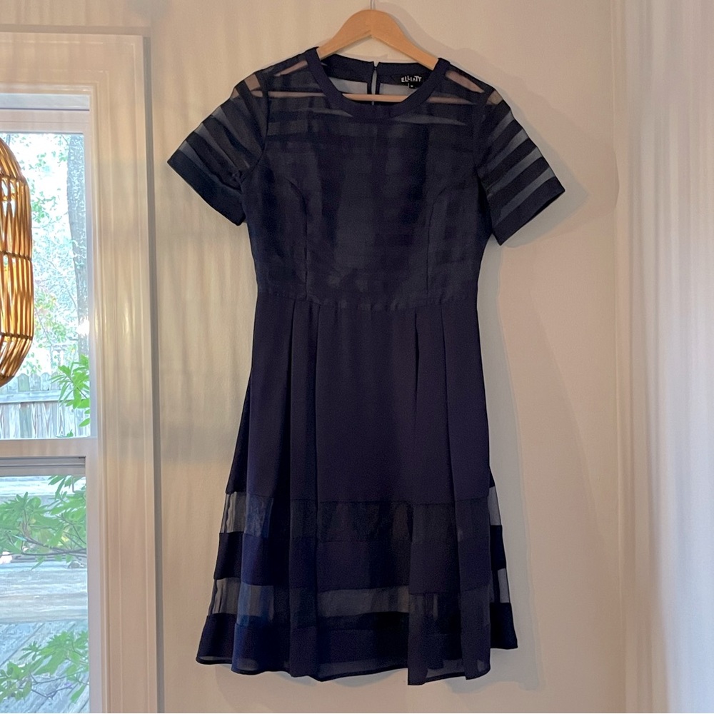 Navy blue cocktail dress from Anthropologie size 6